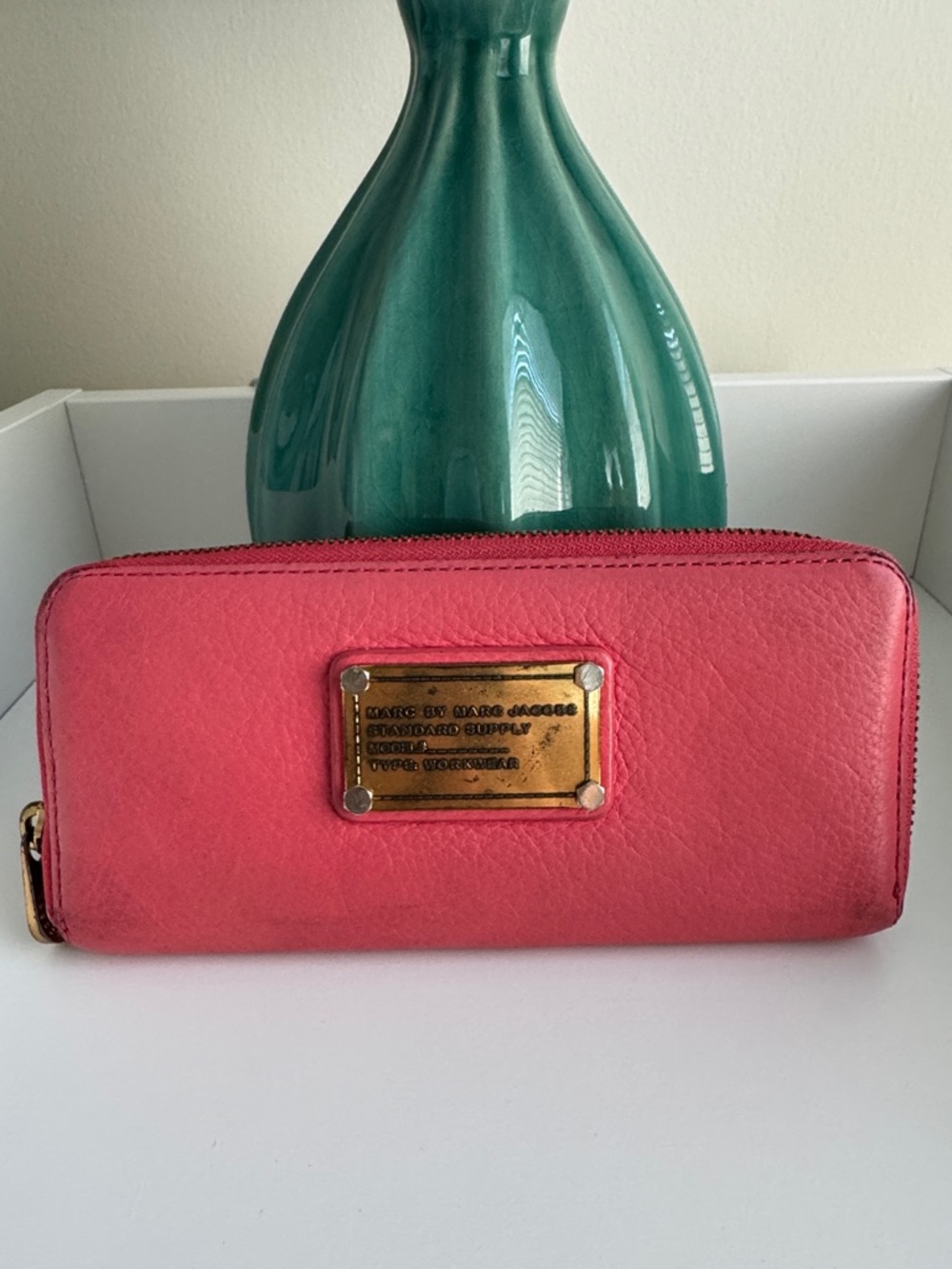 Marc by Marc Jacobs Pink Leather Zip Wallet